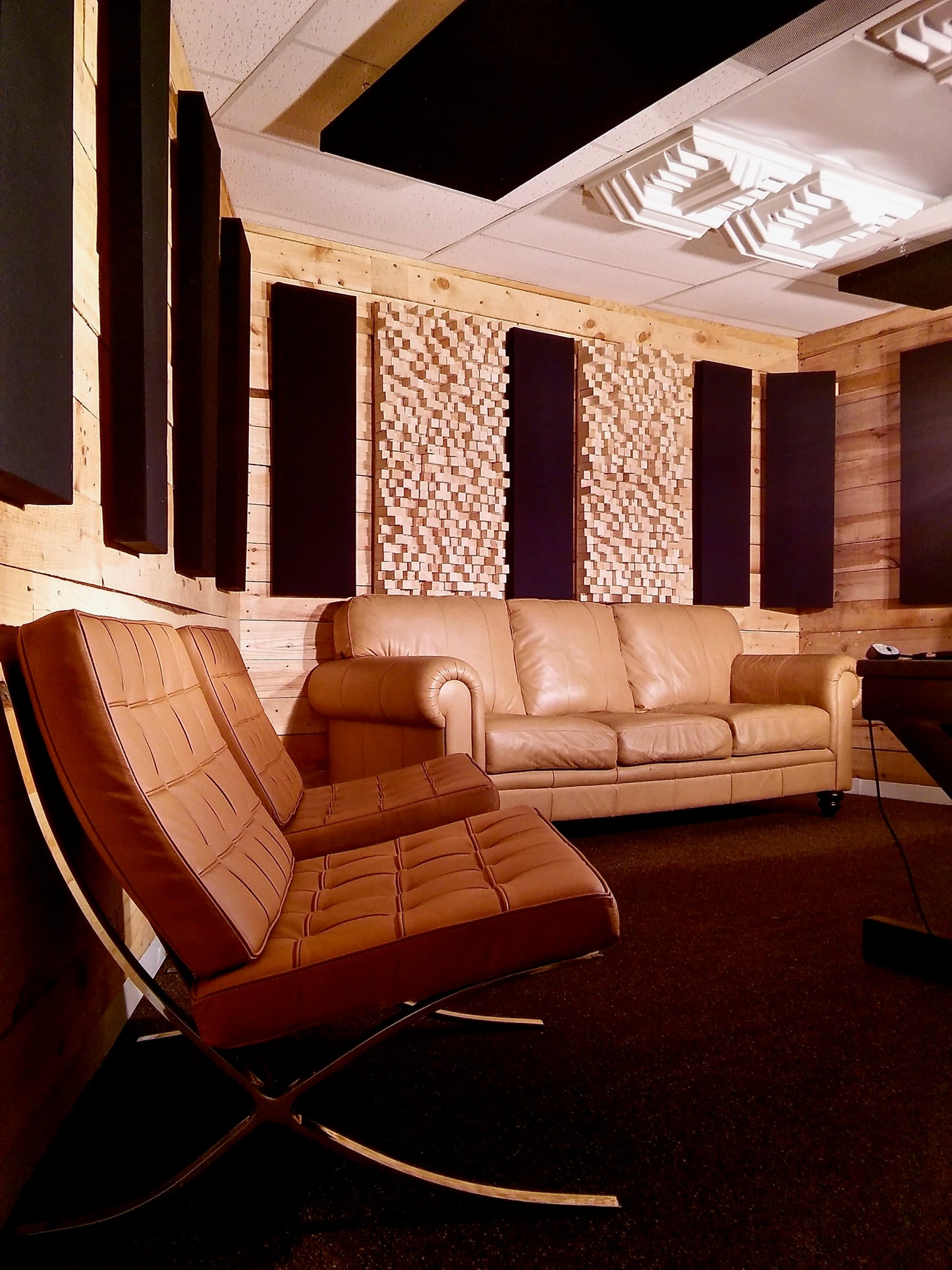 Acoustic Panels (Set of 4) Black - 4ftx1ftx2.5in