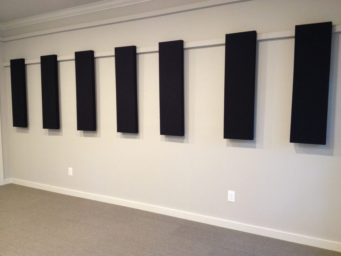 Acoustic Panels (Set of 4) Black - 4ftx1ftx2.5in