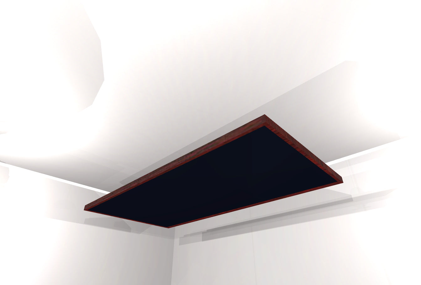 CEILING BAFFLE -  Black & Red Mahogany