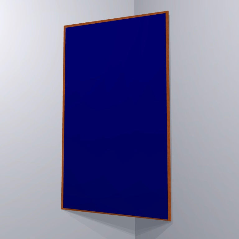 CORNER BASS TRAP - NAVY BLUE & GUNSTOCK FRAMED