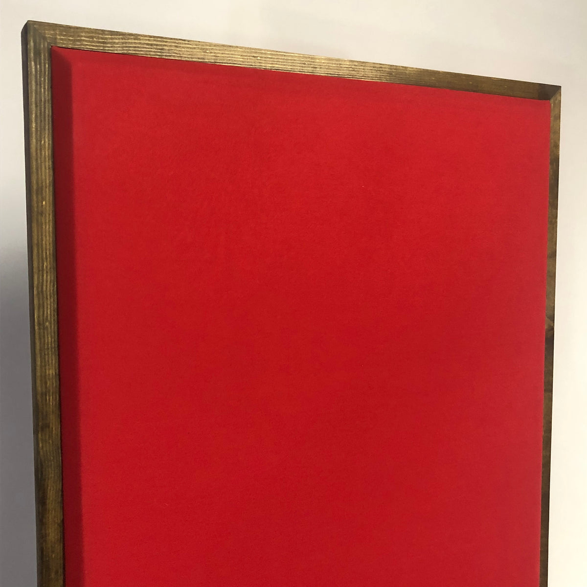 ACOUSTIC PANEL - COOL RED & SPECIAL WALNUT FRAMED