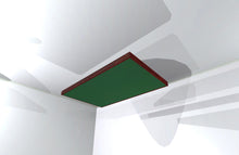 CEILING BAFFLE -  Hunter Green & Red Mahogany