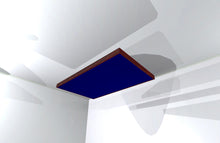 CEILING BAFFLE -  Navy Blue & Red Mahogany