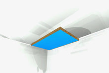 CEILING BAFFLE -  Sky Blue & Special Walnut