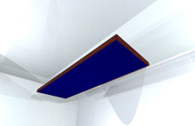 CEILING BAFFLE -  Navy Blue & Red Mahogany