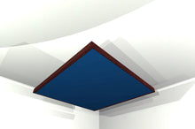 CEILING BAFFLE -  Navy Blue & Red Mahogany