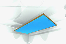 CEILING BAFFLE -  Sky Blue & Special Walnut