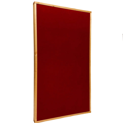 ACOUSTIC PANEL - COOL RED & GOLDEN PECAN FRAMED