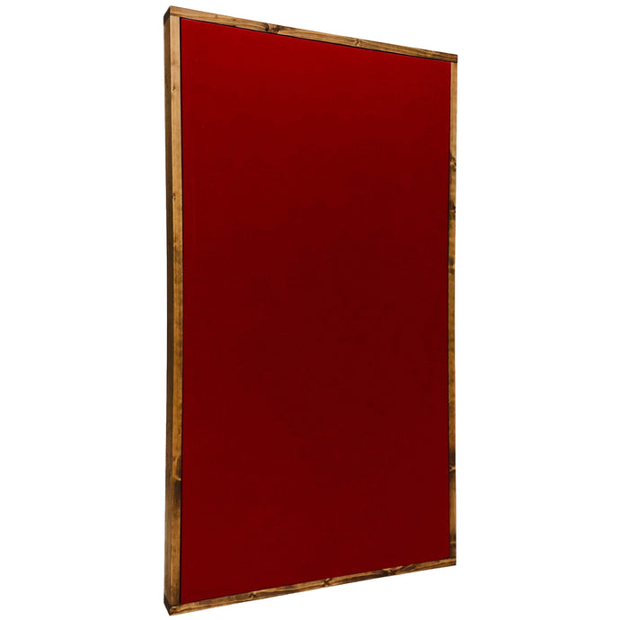 ACOUSTIC PANEL - COOL RED & SPECIAL WALNUT FRAMED