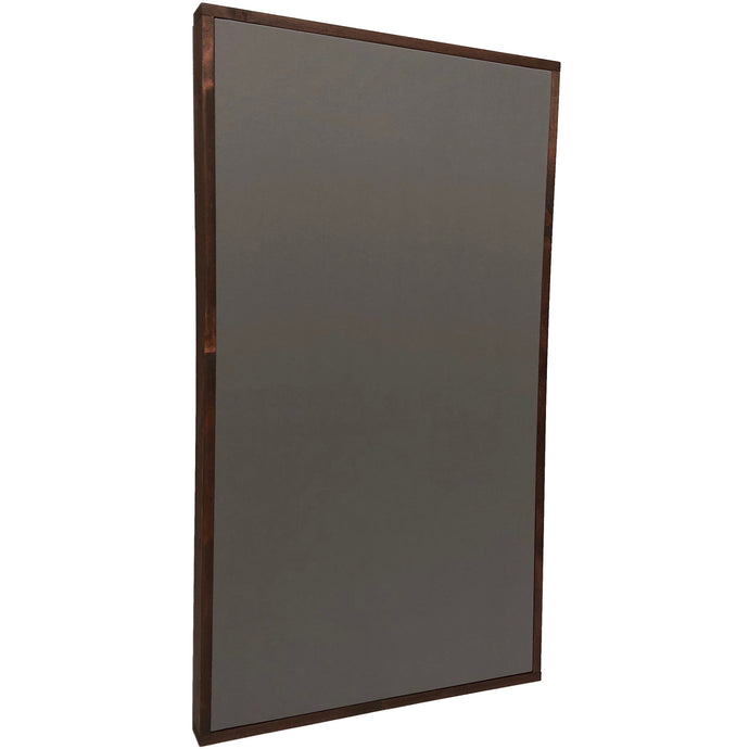 ACOUSTIC PANEL - STEEL GREY & RED MAHOGANY FRAMED